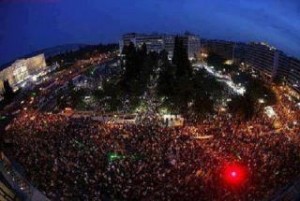 Protests in Athens athens syntagma square