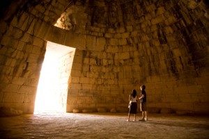 The Tomb of Agamemnon at the site of Mycenae