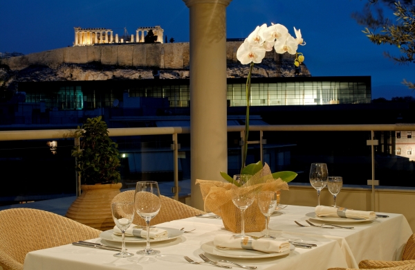 Enjoy a fabulous Mediterranean dinner beneath the light of Greek civilization at the Acropolis Museum of Athens. Enjoy a fabulous Mediterranean dinner beneath the light of Greek civilization at the Acropolis Museum of Athens.