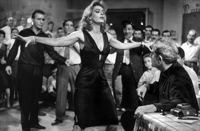 Melina Mercouri's famous dance in the film Never on Sunday. 