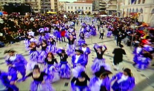 A view of the big Carnival Parade in Patra flickr photo by Robert Wallace