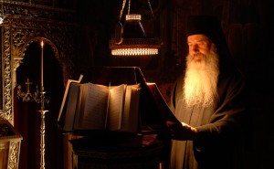 Monk living in one of the beautiful Monasteries in Meteora
