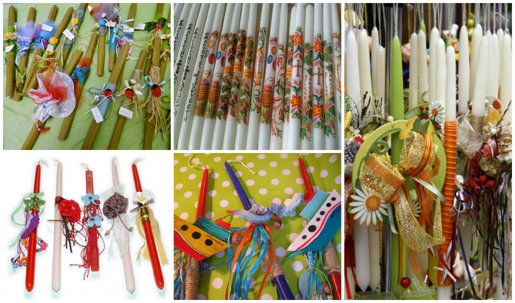 The beautiful traditional "Lampades"