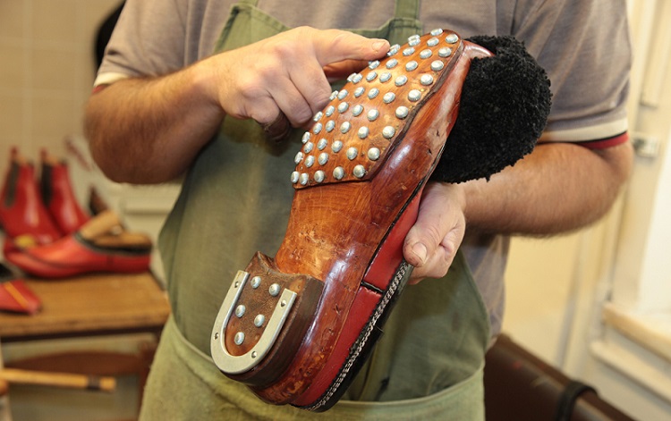 The entire uniform of the Evzones is hand-made and so are the "Tsarouchia"