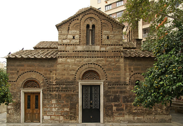 The church of Aghioi Theodori, near Klafthmonos Str. in the center of Athens