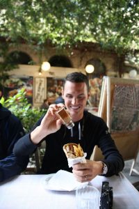 Ready to taste his delicious gyros!