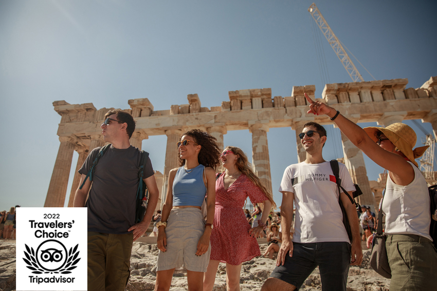 Athens Walking Tours receives the Tripadvisor Travelers' Choice Award for the 10th consecutive time