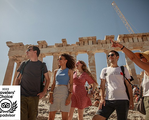 Athens Walking Tours receives the Tripadvisor Travelers' Choice Award for the 10th consecutive time